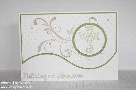 Kommunionkarte Kommunionkarten Stampin up Crosses of Hope 026