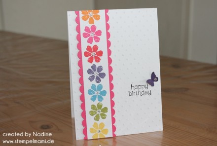 Geburtstagskarte Birthday Card Stampin Up Fruehlingsgefuehle