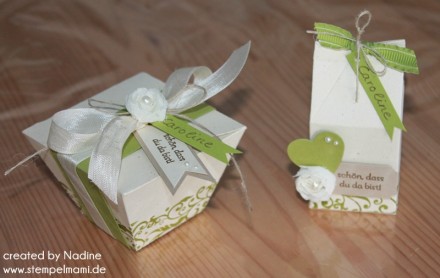 Give Away Hochzeit Stampin Up Verpackung Box Schachtel Goodie 002