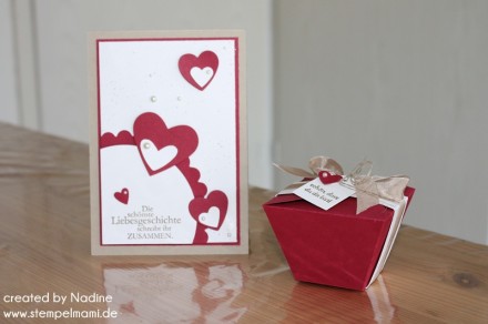 Hochzeitskarte Give Away Stampin Up Wedding Card Goodie Bluetenkelch 001