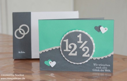 Hochzeitskarte Stampin Up Box Verpackung Schachtel Wedding card 005