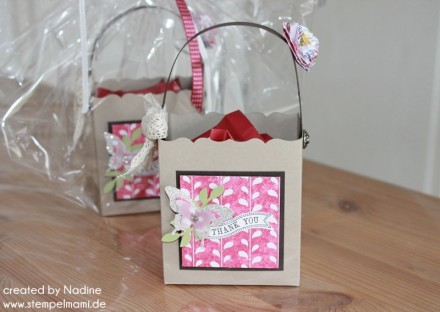 Verpackung Stampin Up Geschenktuete Favor Fancy Box Goodie Bag 010