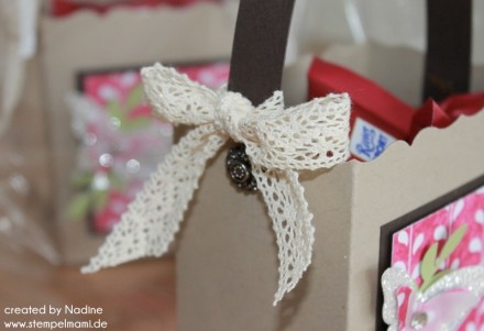 Verpackung Stampin Up Geschenktuete Favor Fancy Box Goodie Bag 013