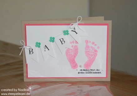 Babykarte Stampin Up Baby Card Karte Card Grusskarte 010