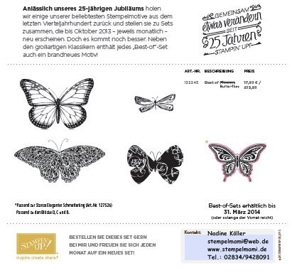 Stampin Up Best of Butterflies www.stempelmami.de