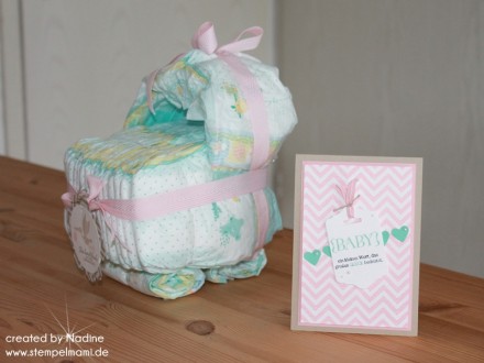 Babykarte Stampin Up Torte Cake Baby Card Karte Card Grusskarte 014