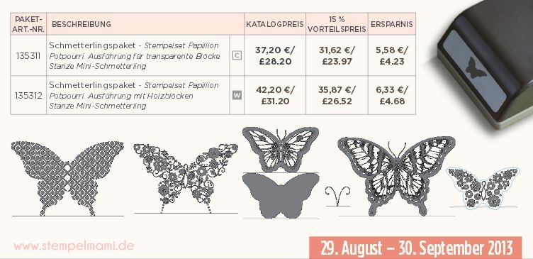 Angebot Schmetterlingspaket