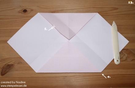 Anleitung Tutorial Origami Tasche Stampin Up Box Goodie Swap 019
