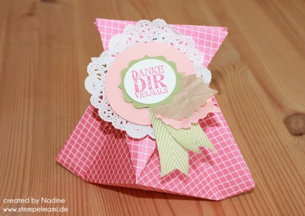 Goodie Stampin Up Origami  Bag Verpackung Give Away Gift Idea 016