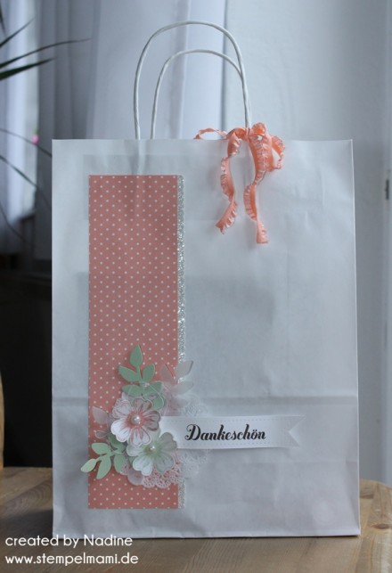 Papiertuete Stampin Up Paper Bag Bag Verpackung Gift Idea DIY 010