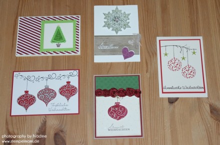 Weihnachtskarte Stampin Up Christmas Card Envelope Punch Board 058