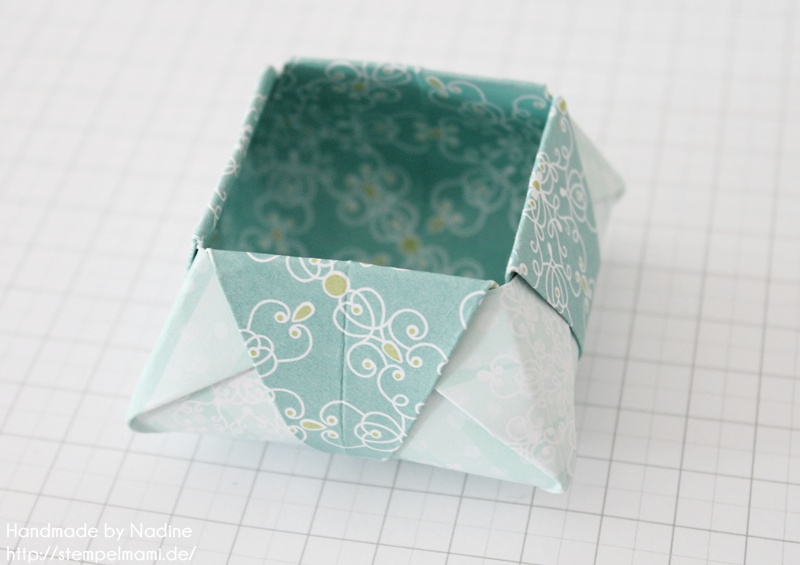 Stampin Up Anleitung Tutorial Origami Box Schachtel Verpackung Star Box 070 Basteln Mit Stampin Up