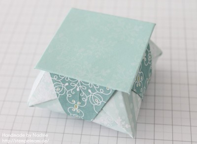 Stampin Up Anleitung Tutorial Origami Box Schachtel Verpackung Star Box 105 Basteln Mit Stampin Up