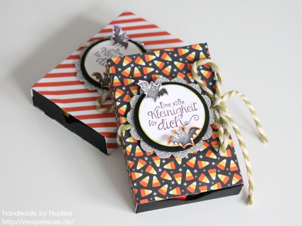 Stampin Up Matchbox Box Envelope Punch Board Halloween Goodie Gastgeschenke Verpackung Schachtel  051