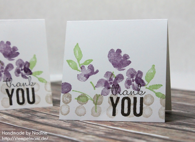 Stampin Up Dankeskarte Karte Thank You Card Grusskarte Greeting Card Stempelset Painted Petals 039
