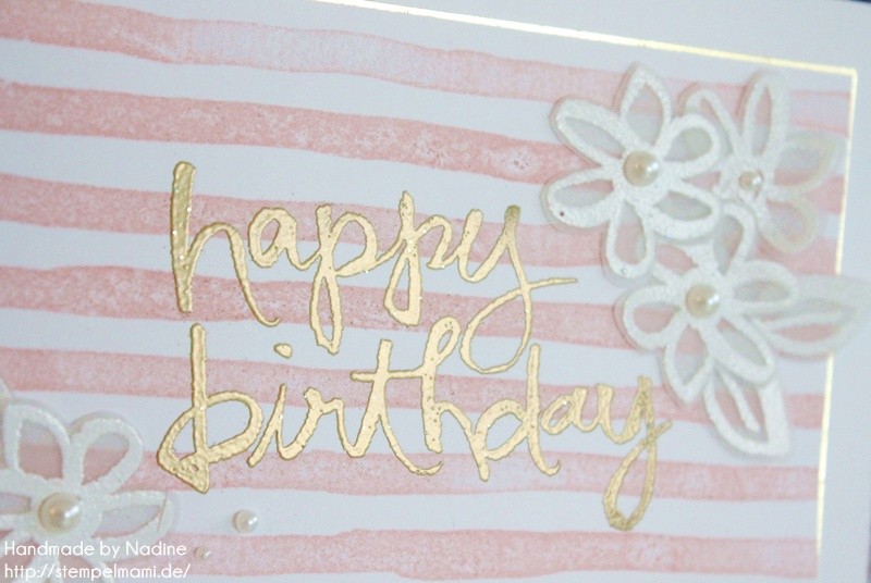 Stampin Up Geburtstagskarte Birthday Card Karte Stempelset Watercolor Words Stempelset Brushstrokes Stempelmami Nadine Koeller 066