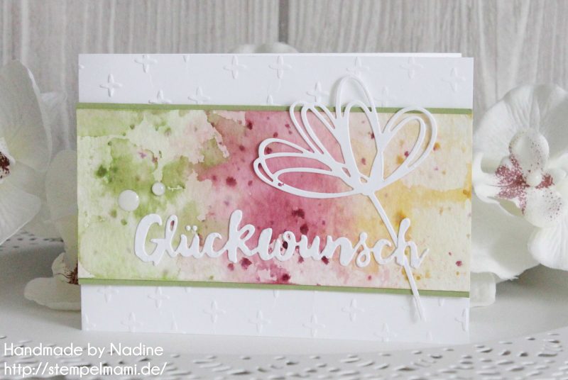 Stampin Up Geburtstagskarte Stempelmami Karte Card Birthday Card Thinlits Gruesse voller Sonnenschein