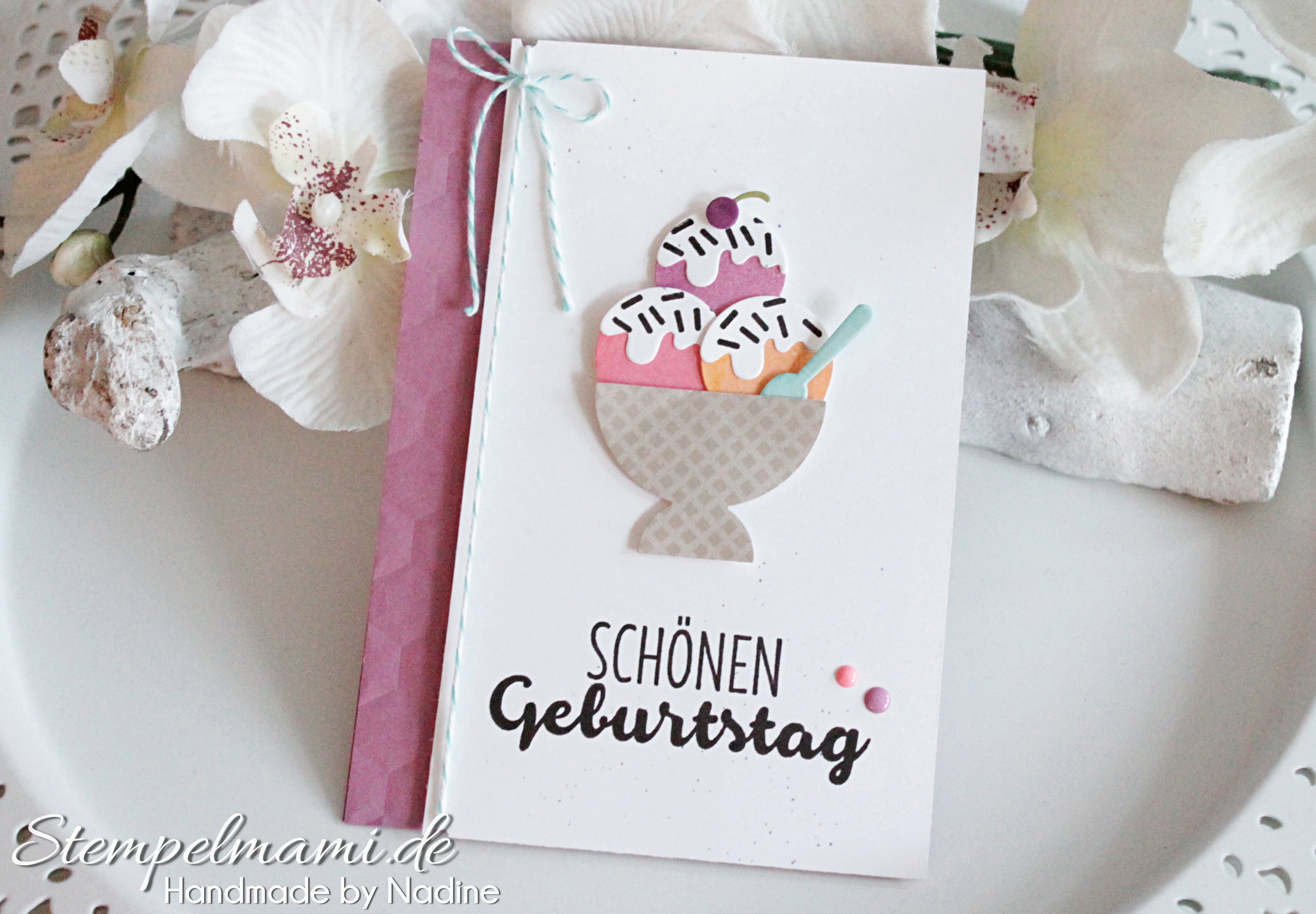 Geburtstagskarte Eis, Eis Baby - Basteln mit Stampin`Up!