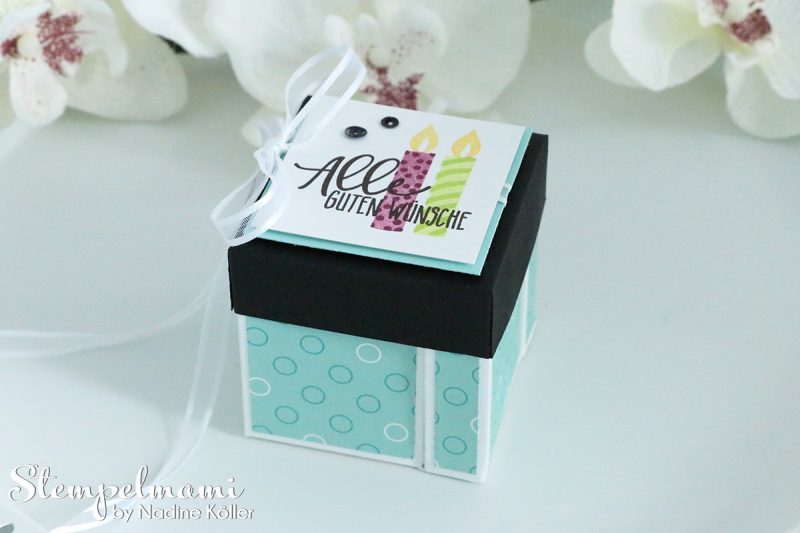 stampin up explosion gift box verpackung perfekter geburtstag perfekte party stempelmami 1