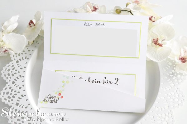stampin up tutorial anleitung gutschein karte geburtstag video youtube stempelmami produktpaket auf dich 3
