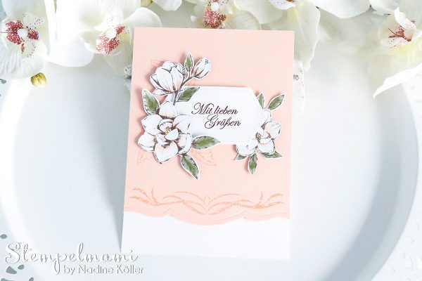 stampin up grusskarte mit magnoliengruss stempelmami 1