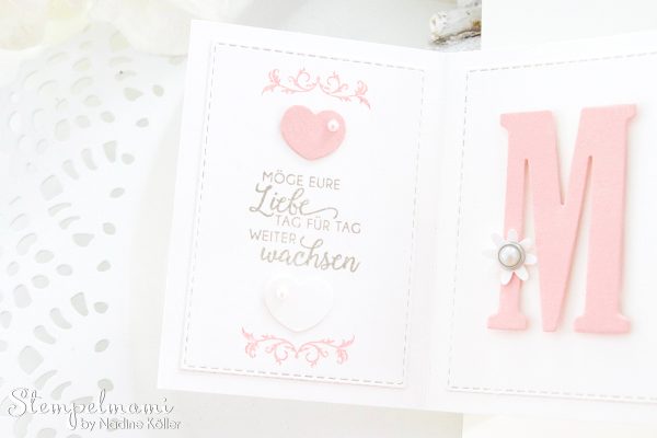 Stampin Up-Hochzeitskarte-Produktpaket Gewebte Worte-Portraetrahmen-Pop Up Panel Karte-Stempelmami 1