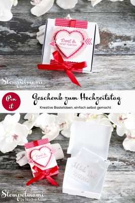 Mini Pizzaschachtel Herzlich Schachtel Hochzeitstag Geschenk zum Hochzeitstag Stempelmami 5