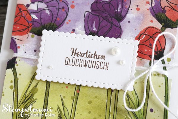 Stampin Up Geburtstagskarte Glueckwunschkarte Mohnbluetenzauber Blumige Ueberraschung Stempelmami 3