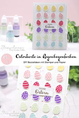Stampin Up Osterkarte in Regenbogenfarben basteln Produktpaket Kreative Kraenze Stempelmami 3