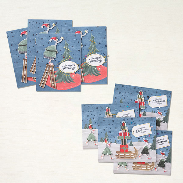 Aktion Stampin Up Karten Set Verspielte Weihnachten bestellbar Stempelmami 1