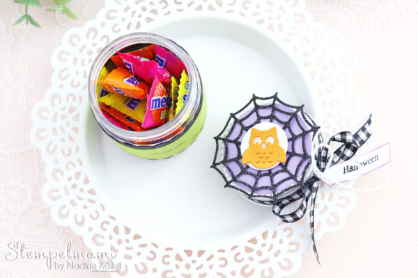 Stampin Up Mini Marmeladenglas als Goodie zu Halloween Frightfully Cute Stempelmami 8
