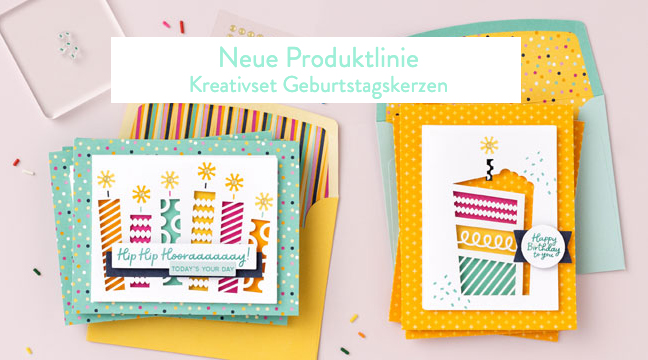 Stampin Up Neue Produktlinie Kreativset Geburtstagskerzen