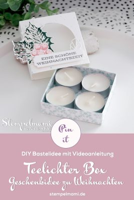 Stampin Up Video Anleitung Teelichter Box Advent to go Adventskranz to go Stempelmami Youtube 3