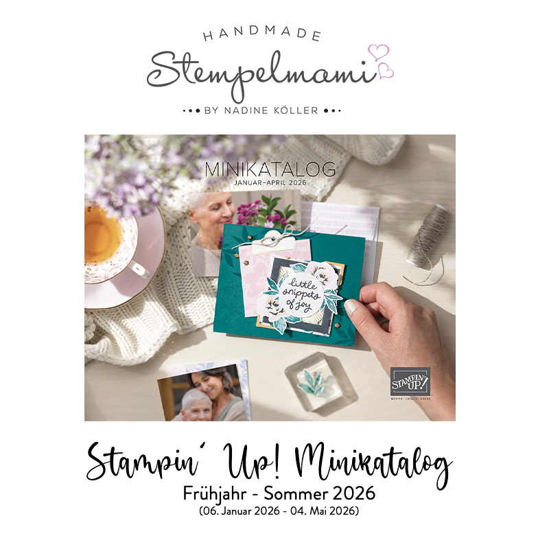 Stampin Up Minikatalog Fruehjahr - Sommer 2026 Katalog Vorbestellformular Stempelmami