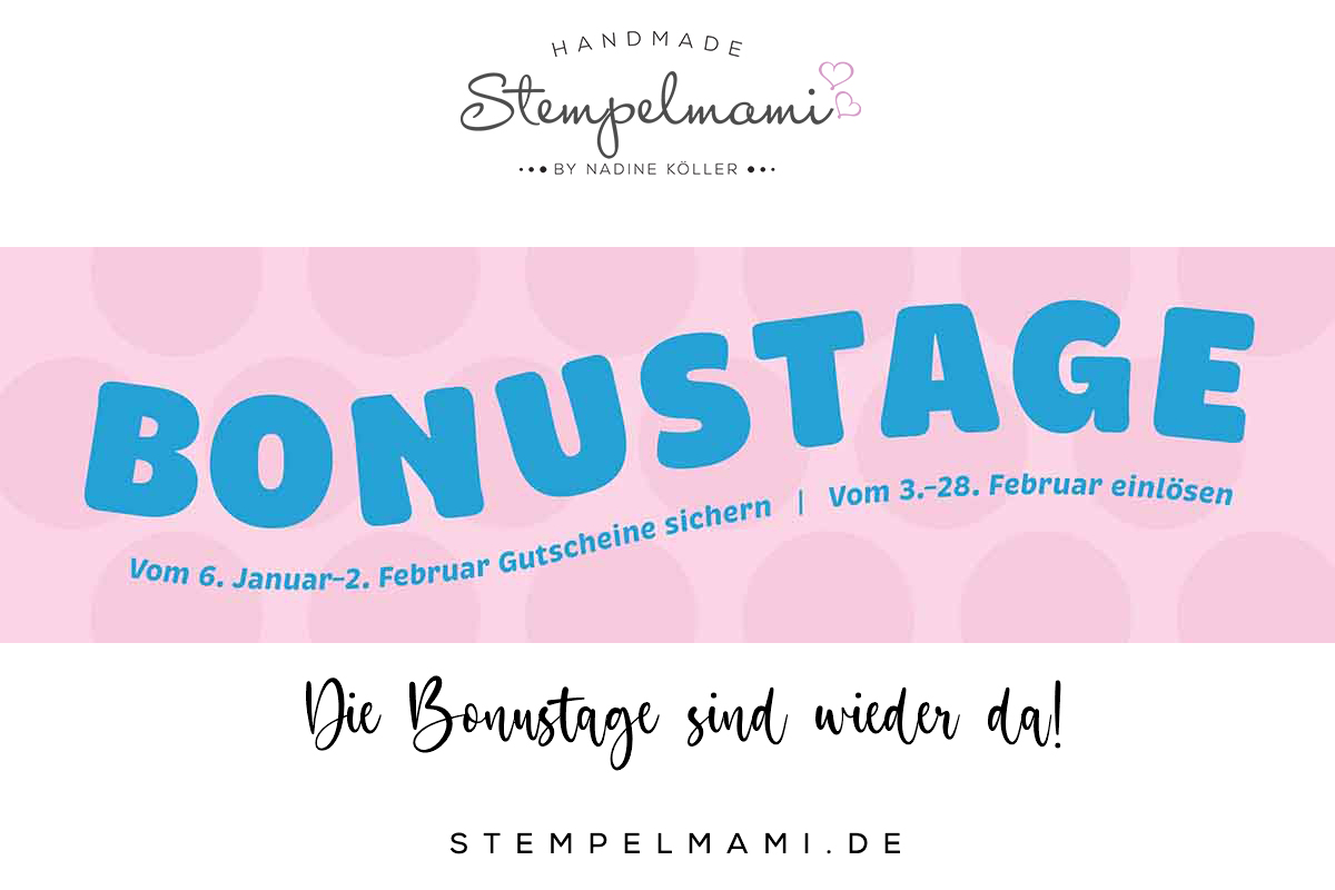 So viel neues im Janaur Stampin Up Fruehjahr Sommer Minikatalog 2026 Bonustage Exklisiv Online Produkte 3 neue Kreativsets und das neue Produk des Monats Stempelmami 6