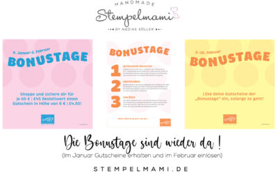 Die Bonustage sind wieder da!