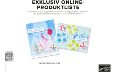 Neu im Mai – Produkt des Monats, Exklusiv online Produkte und 2 neue Kreativsets